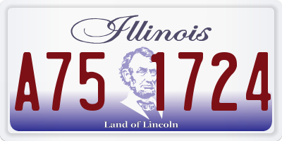 IL license plate A751724
