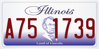 IL license plate A751739