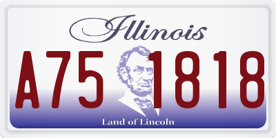 IL license plate A751818