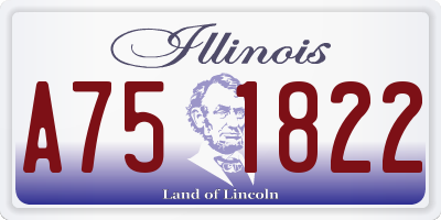 IL license plate A751822