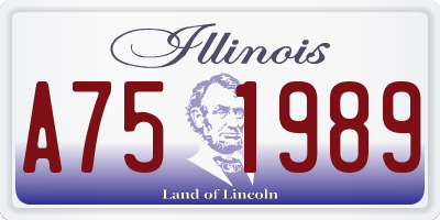 IL license plate A751989