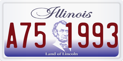 IL license plate A751993
