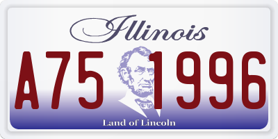 IL license plate A751996