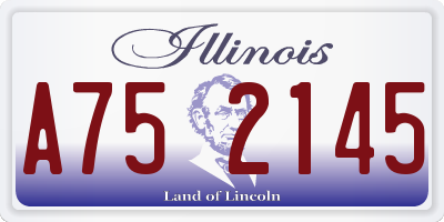 IL license plate A752145