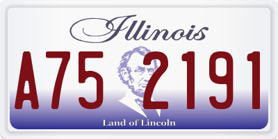 IL license plate A752191