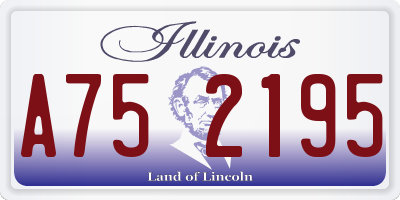 IL license plate A752195