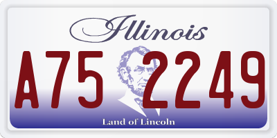 IL license plate A752249