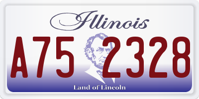 IL license plate A752328