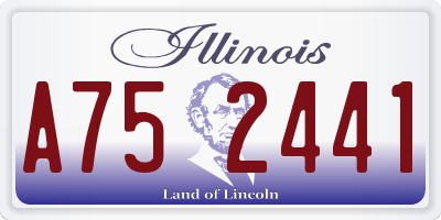 IL license plate A752441