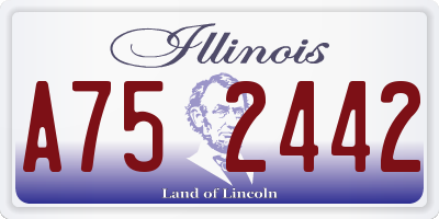 IL license plate A752442
