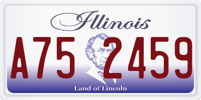 IL license plate A752459