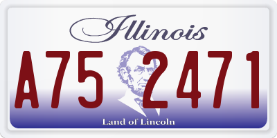 IL license plate A752471