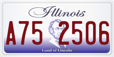 IL license plate A752506