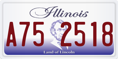 IL license plate A752518