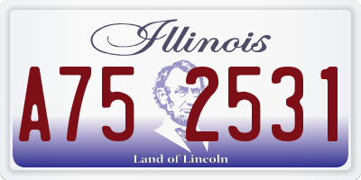 IL license plate A752531