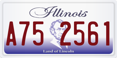 IL license plate A752561