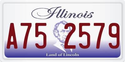IL license plate A752579