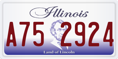 IL license plate A752924