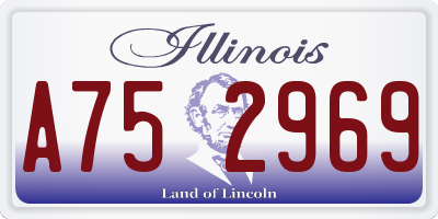 IL license plate A752969