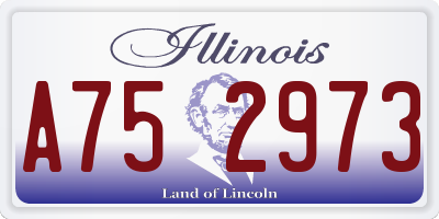 IL license plate A752973