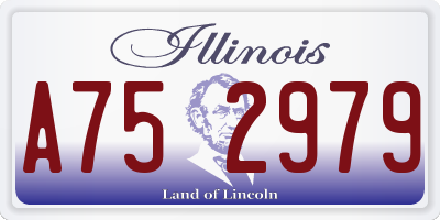 IL license plate A752979
