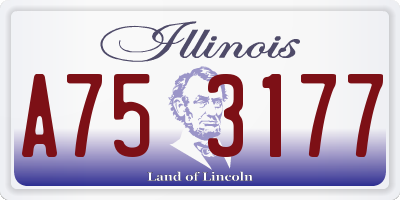 IL license plate A753177