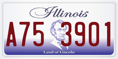 IL license plate A753901