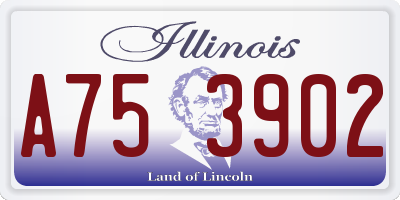 IL license plate A753902
