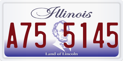 IL license plate A755145