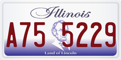 IL license plate A755229