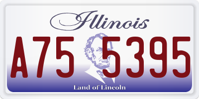 IL license plate A755395