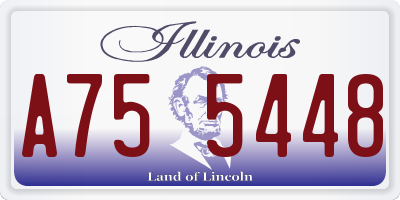 IL license plate A755448