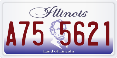 IL license plate A755621