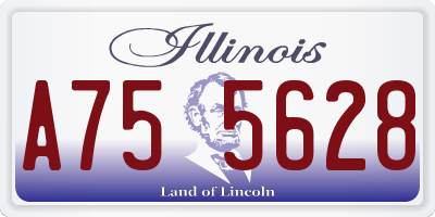 IL license plate A755628