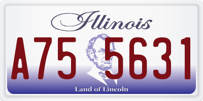 IL license plate A755631