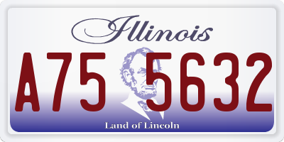 IL license plate A755632