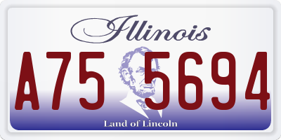 IL license plate A755694