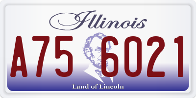 IL license plate A756021