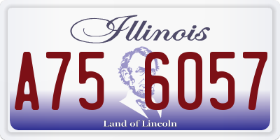 IL license plate A756057