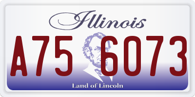 IL license plate A756073