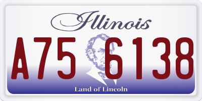 IL license plate A756138