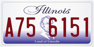 IL license plate A756151