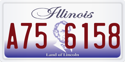 IL license plate A756158