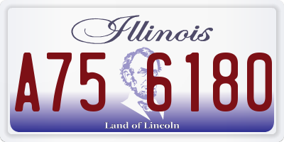 IL license plate A756180