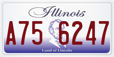 IL license plate A756247