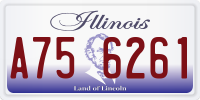 IL license plate A756261