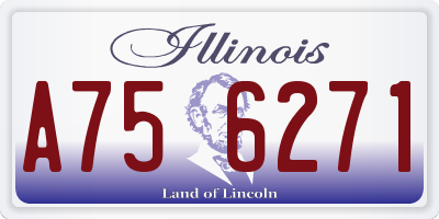 IL license plate A756271