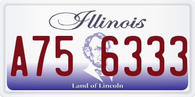IL license plate A756333
