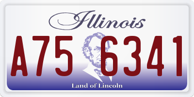 IL license plate A756341
