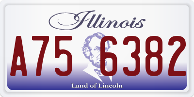 IL license plate A756382